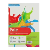 Бумага цветная А4, 50 листов Calligrata Пастель, зелёная, 80 г/м&sup2;