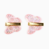 Заколки для волос с бабочками &laquo;Princess&raquo;, 3 х 3 см