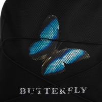Рюкзак школьный текстильный со шнуровкой BUTTERFLY, 38х29х11 см, чёрный
