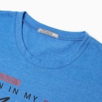 Комплект женский (футболка/брюки), цвет голубой, размер 44 Комплект женский (футболка/брюки), цвет голубой, размер 44