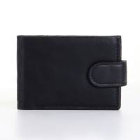 Портмоне мужское на кнопке, цвет чёрный Портмоне мужское на кнопке, цвет чёрный