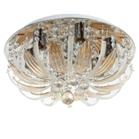 Люстра "Эмилия" 7х40Вт Е27 с пультом, цвет хром 41х41х19 см Люстра "Эмилия" 7х40Вт Е27 с пультом, цвет хром 41х41х19 см