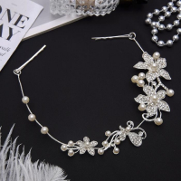 Аксессуар для волос "Цветы с жемчужинками" 26,5х4,3 см