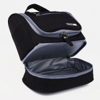 Косметичка, 2 отдела на молниях, цвет чёрный Косметичка, 2 отдела на молниях, цвет чёрный