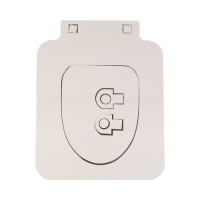 Сиденье для уличного туалета, 38 &times; 50 см, с квадратной крышкой, пенополистирол