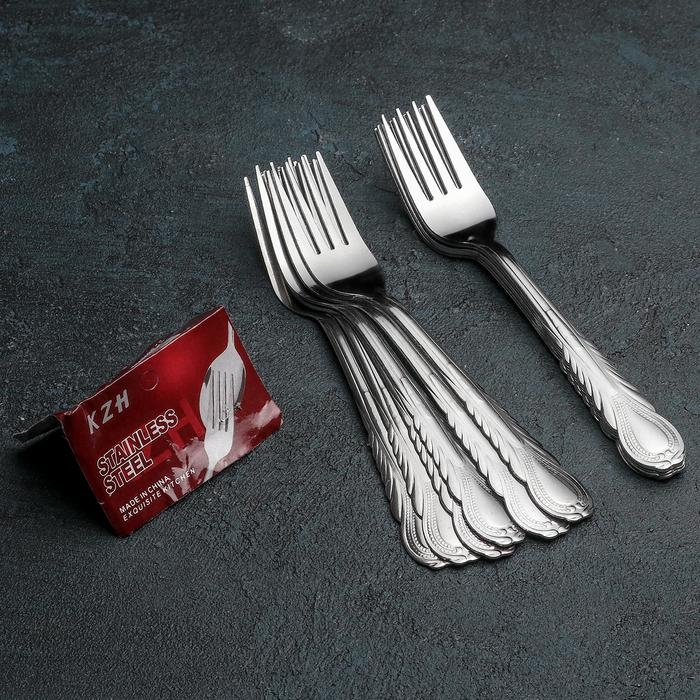 Набор вилок столовых &laquo;Камея&raquo;, h=18,5 см, 12 шт