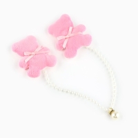 Заколки мишки новогодние &laquo;Привет зима&raquo;, на Новый год, набор 2 шт, 5 х 4 см