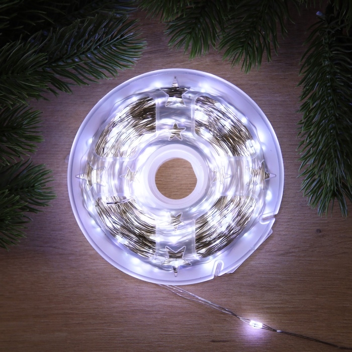 НИТЬ ROSA, IP44, 100 м, Н.С. LED(1608)-1000-18V, фиксинг, БЕЛЫЙ НИТЬ ROSA, IP44, 100 м, Н.С. LED(1608)-1000-18V, фиксинг, БЕЛЫЙ