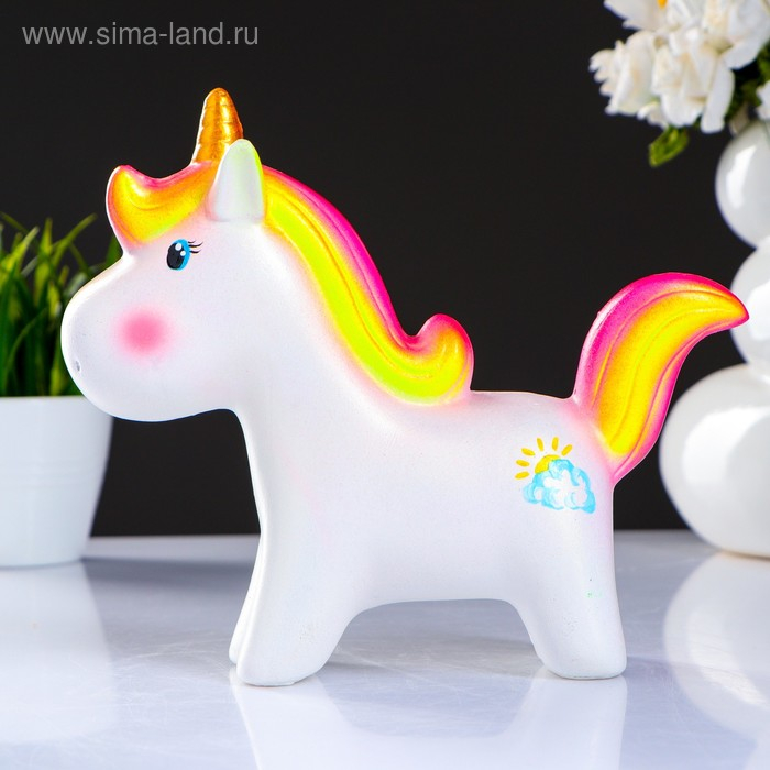 Копилка Копилка "Единорог" радужный, 21х19см