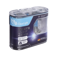 Лампа автомобильная Clearlight WhiteLight, H7, 12 В, 55 Вт, набор 2 шт