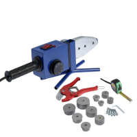 Аппарат для сварки пластиковых труб ТУНДРА, 1000/2000 Вт, комплект насадок 20-50 мм, 50-300&deg;