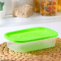 Набор пищевых контейнеров &laquo;BioFresh&raquo;, 3 шт: 500 мл, 1 л, 1.6 л, цвет прозрачный, крышки МИКС