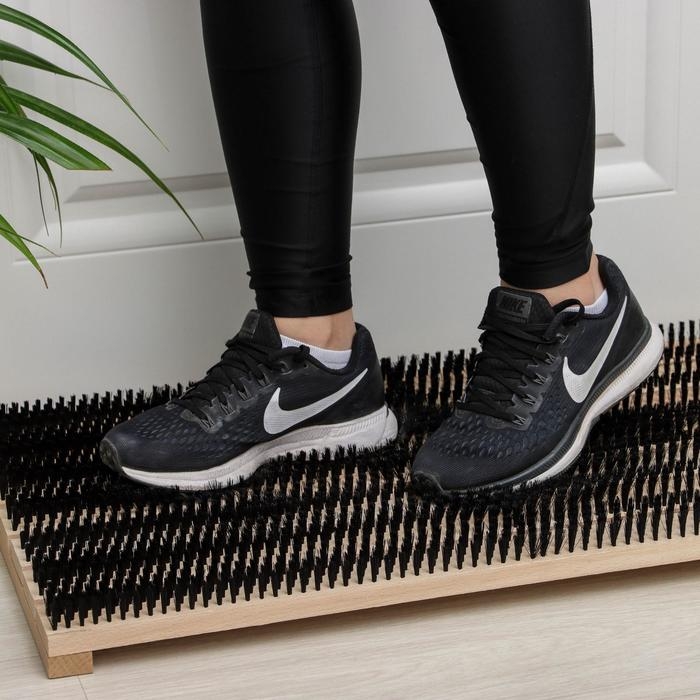 Щётка напольная для очистки обуви, 70×40×5,6 см, 1960 пучков, бук, синтетическое волокно Щётка напольная для очистки обуви, 70×40×5,6 см, 1960 пучков, бук, синтетическое волокно