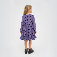 Платье детское KAFTAN "Горох", р. 30 (98-104), сиреневый Платье детское KAFTAN "Горох", р. 30 (98-104), сиреневый