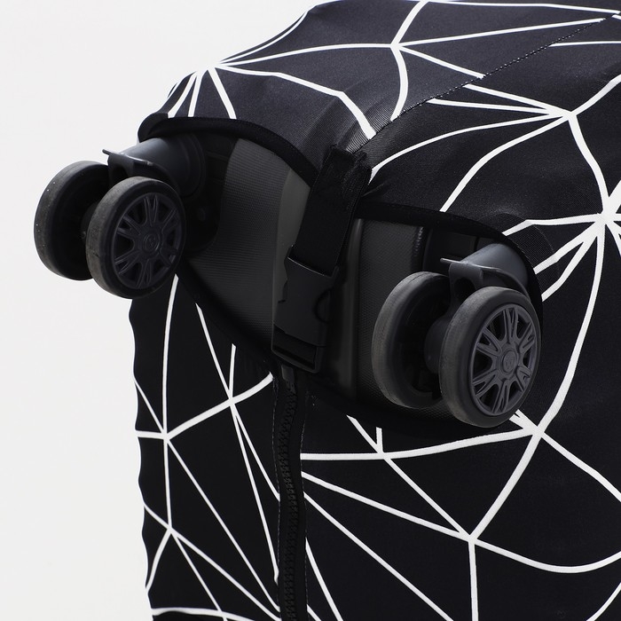 Чехол на чемодан L TEXTURA, цвет чёрный