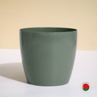 Кашпо для цветов, d = 19 см, 3,5 л, пластик, цвет зелёный шалфей Кашпо для цветов, d = 19 см, 3,5 л, пластик, цвет зелёный шалфей