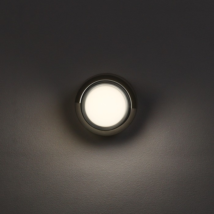 Светильник фасадный &laquo;Сити&raquo;, FSD-049, 5 Вт, 4000К, круг, IP65, 220 В, пластик, черный