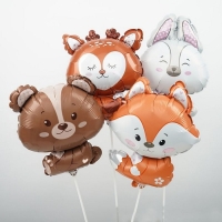 Шар фольгированный 13" мини-фигура &laquo;Медвежонок. Волшебный лес&raquo;