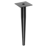 Опора мебельная CAPPIO OP08,h=300 мм,толщ площ 1,8, цвет матовый черный Опора мебельная CAPPIO OP08,h=300 мм,толщ площ 1,8, цвет матовый черный