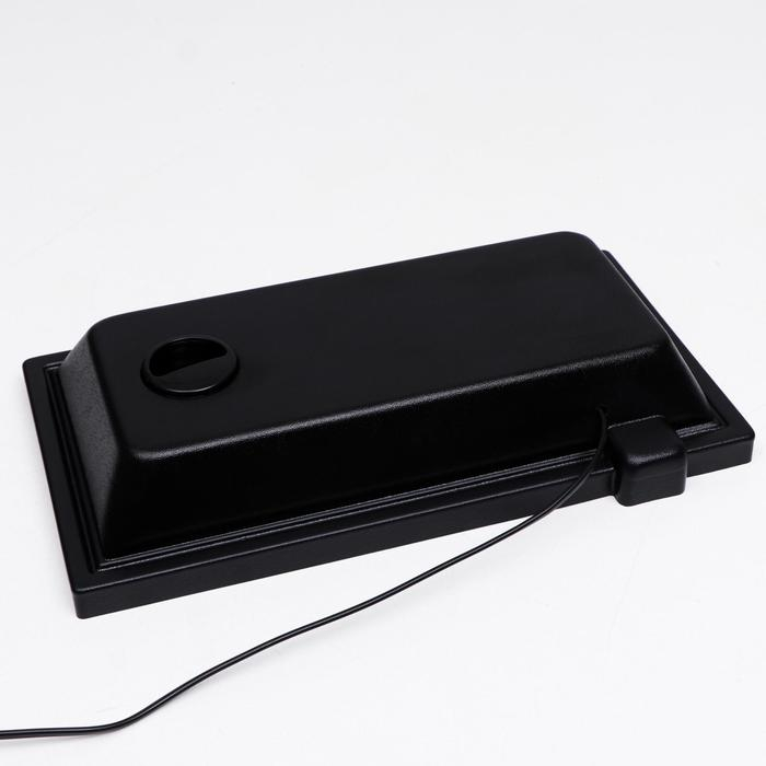 Аквариум Прямоугольный "Атолл" с крышкой, 29 литров, 43 х 22,5 х 30/35 см, чёрный