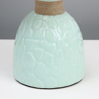 Настольная лампа "Медея" Е14 40Вт светло-зеленый 20х20х33 см RISALUX