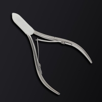 Кусачки маникюрные для кутикулы &laquo;Premium&raquo;, двойная пружина, 10,6 см, длина лезвия - 6 мм, на блистере, цвет серебристый