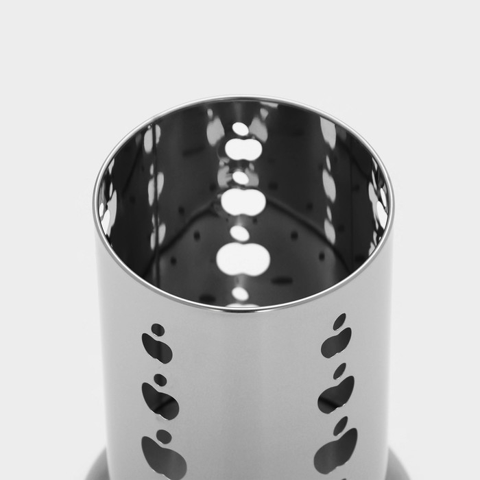 Подставка из нержавеющей стали для столовых приборов &laquo;Яблочко&raquo;, 10&times;17 см