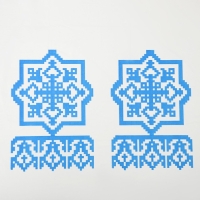 Скатерть без основы одноразовая &laquo;Русские узоры&raquo;, 110&times;220 см, МИКС