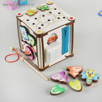 Бизикуб со светом &laquo;Зверушки&raquo; 17х17х18 см