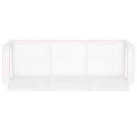 Диван "Ротанг" 3-х местный, с подстаканниками, 188 см х 70 см х 79 см, цвет белый Диван "Ротанг" 3-х местный, с подстаканниками, 188 см х 70 см х 79 см, цвет белый