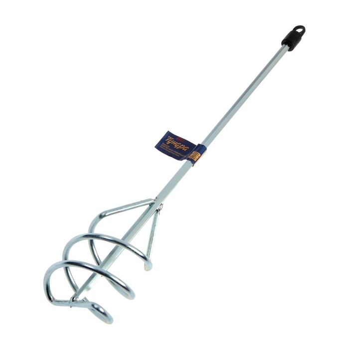 Миксер для песчано-гравийных смесей ТУНДРА, оцинкованный, шестигранный хвост., 80х8х400 мм Миксер для песчано-гравийных смесей ТУНДРА, оцинкованный, шестигранный хвост., 80х8х400 мм