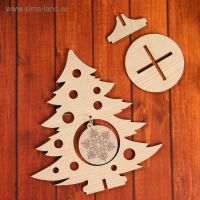 Сувенир &laquo;Елочка со снежинкой&raquo; на подставке