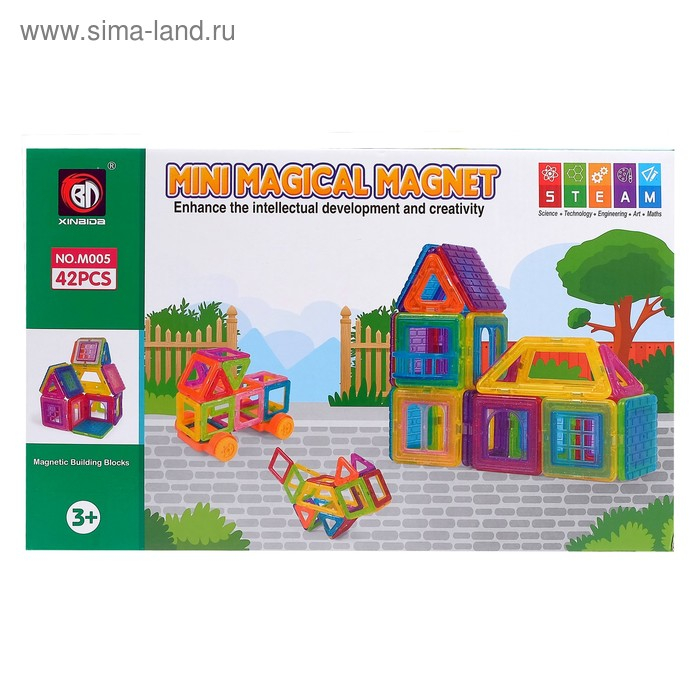 Конструктор магнитный «Мини магический магнит», 42 детали Конструктор магнитный «Мини магический магнит», 42 детали