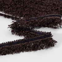 Тесьма декоративная «Твидовая», односторонняя, 35 мм, 5 ± 0,5 м, цвет коричневый Тесьма декоративная «Твидовая», односторонняя, 35 мм, 5 ± 0,5 м, цвет коричневый