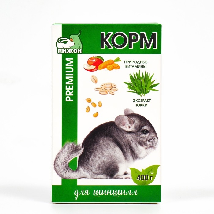 Корм Корм "Пижон Премиум" для шиншилл, 400 г