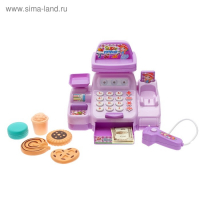 Игровой набор касса &laquo;Весёлый магазинчик&raquo; с аксессуарами, свет, звук