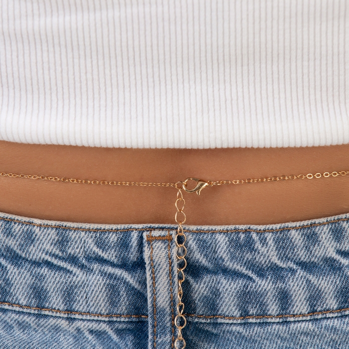 Портупея &laquo;Талия&raquo; звёзды, цвет белый в золоте, 68 см + 25 см удлинитель