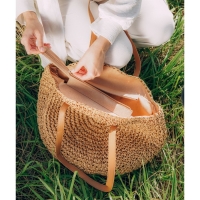 Сумка женская SL Home, ручное плетение, хлопок, длина ручек 30 см, 45&times;43 см