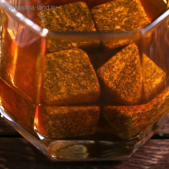 Камни для виски &laquo;Посылка особого назначения&raquo;, в холщовом мешке, 6 шт.
