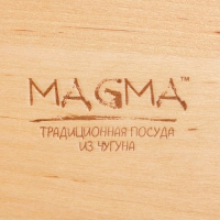 Сковорода чугунная Magma &laquo;Далат&raquo;, 18&times;12&times;3 см, индукция, цвет чёрный