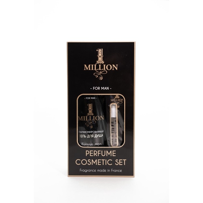 Подарочный набор косметики мужской 1 million, гель для душа 250 мл, парфюмерная вода 30 мл Подарочный набор косметики мужской 1 million, гель для душа 250 мл, парфюмерная вода 30 мл