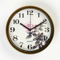 Часы настенные "Роза", d-20 см, дискретный ход Часы настенные "Роза", d-20 см, дискретный ход