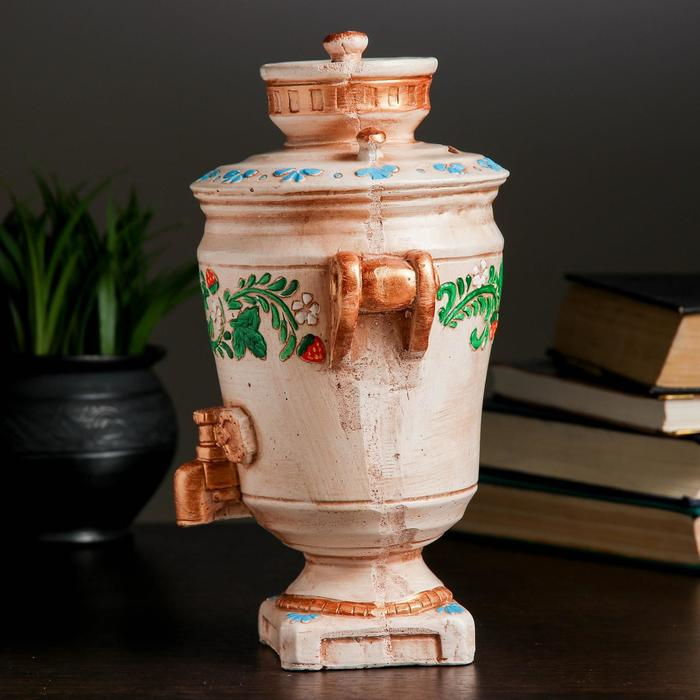 Копилка для денег &laquo;Самовар&raquo;, гипс, 8&times;12&times;24 см