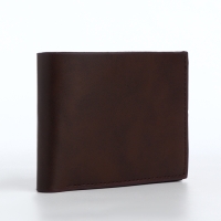Портмоне мужское без застёжки, отдел для карт, монет, цвет коричневый Портмоне мужское без застёжки, отдел для карт, монет, цвет коричневый