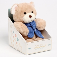 Мягкая игрушка Little Friend, мишка с синим шарфом, 23 см Мягкая игрушка Little Friend, мишка с синим шарфом, 23 см