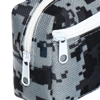 Пенал школьный на молнии Calligrata "Миллитари", 2 отделения, серый Пенал школьный на молнии Calligrata "Миллитари", 2 отделения, серый