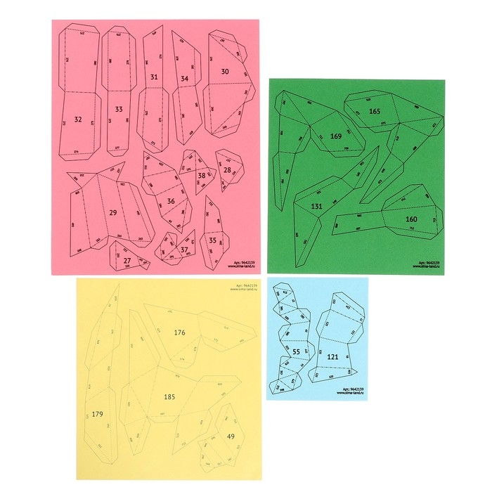 Конструктор полигональный &laquo;Дракон&raquo;, 190 деталей