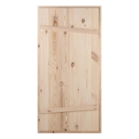 Дверной блок для бани, 160×80см, из сосны, на клиньях, массив, "Добропаровъ" Дверной блок для бани, 160×80см, из сосны, на клиньях, массив, "Добропаровъ"