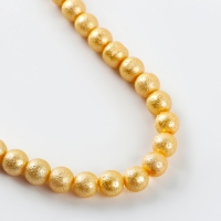 Бусины из стекла, набор 78 шт., размер 1 шт. &mdash; 10 мм, цвет жёлтый