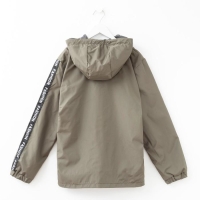 Ветровка детская, цвет хаки, рост 140-146 см